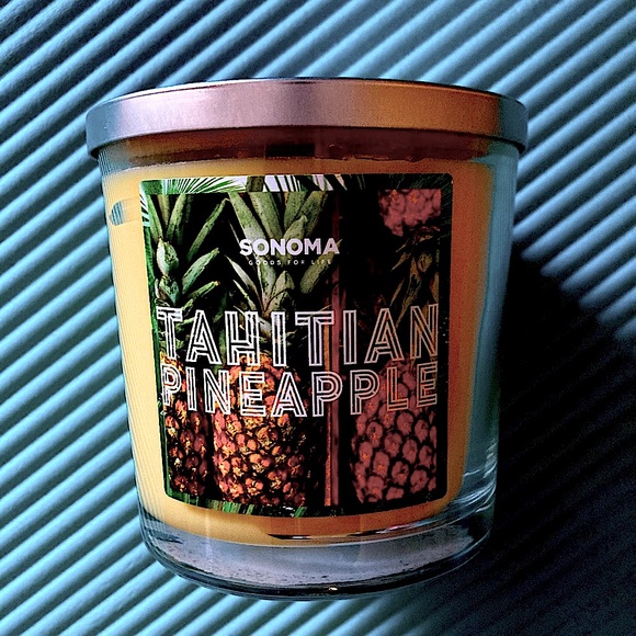 Sonoma Goods For Life® Tahitian Pineapple 14-oz. Candle Jar 🍍🍍🍍 - Picture 1 of 2